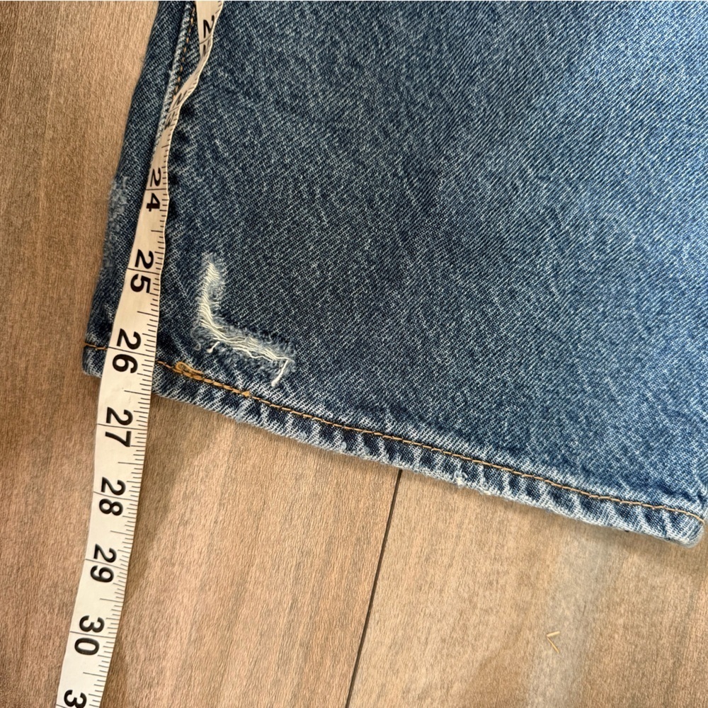 NWT Levi’s ribcage straight ankle jeans medium wash distressed size 32 - Picture 7 of 7